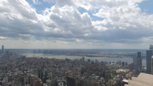 View from the top of the Empire State Building Midtown Manhattan, NY